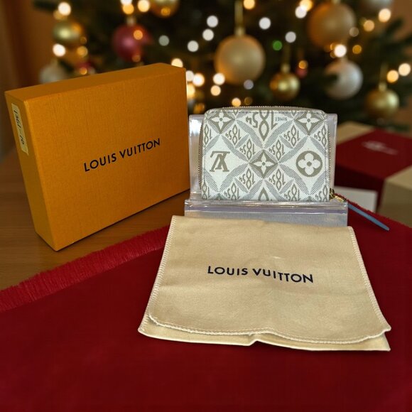 Louis Vuitton 1854 Canvas Zippy Coin Purse Wallet (NWOT) - Picture 1 of 9